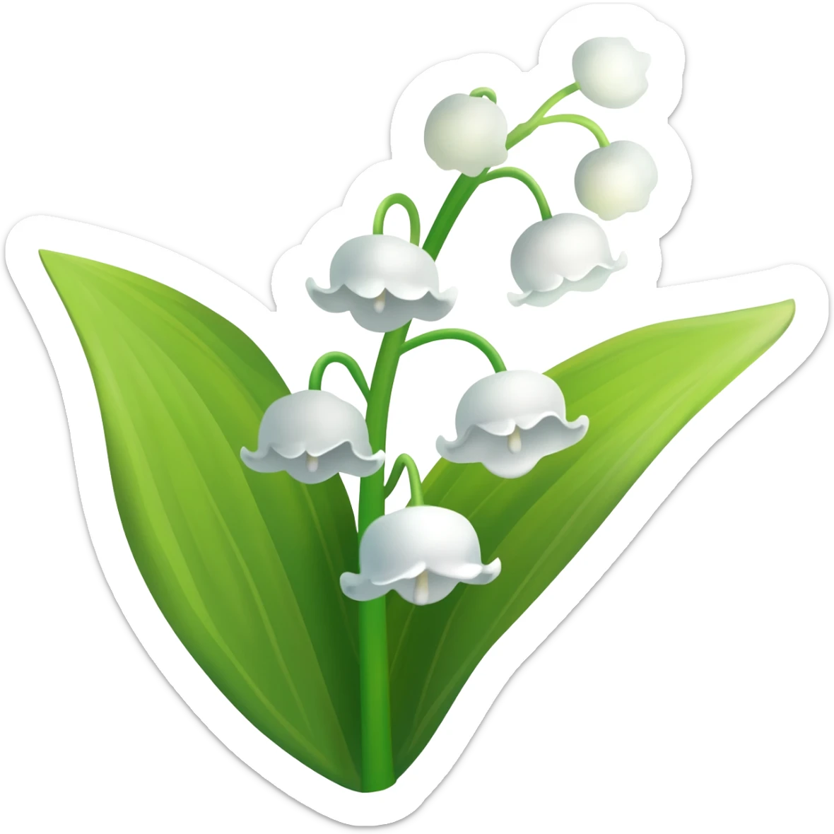 Lily of the valley sticker