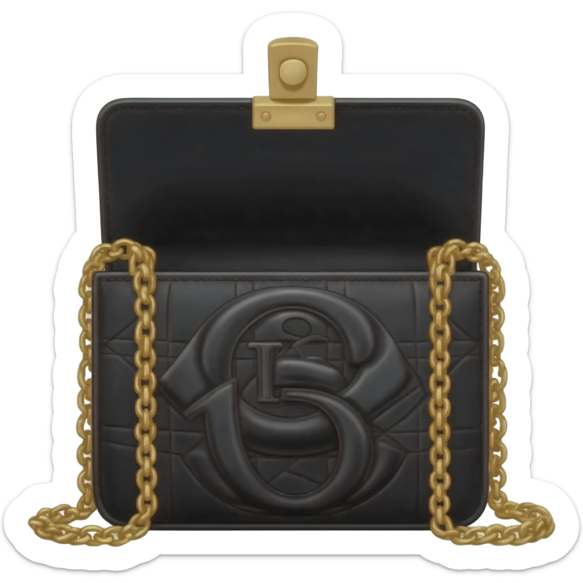 black color lady dior bag sticker