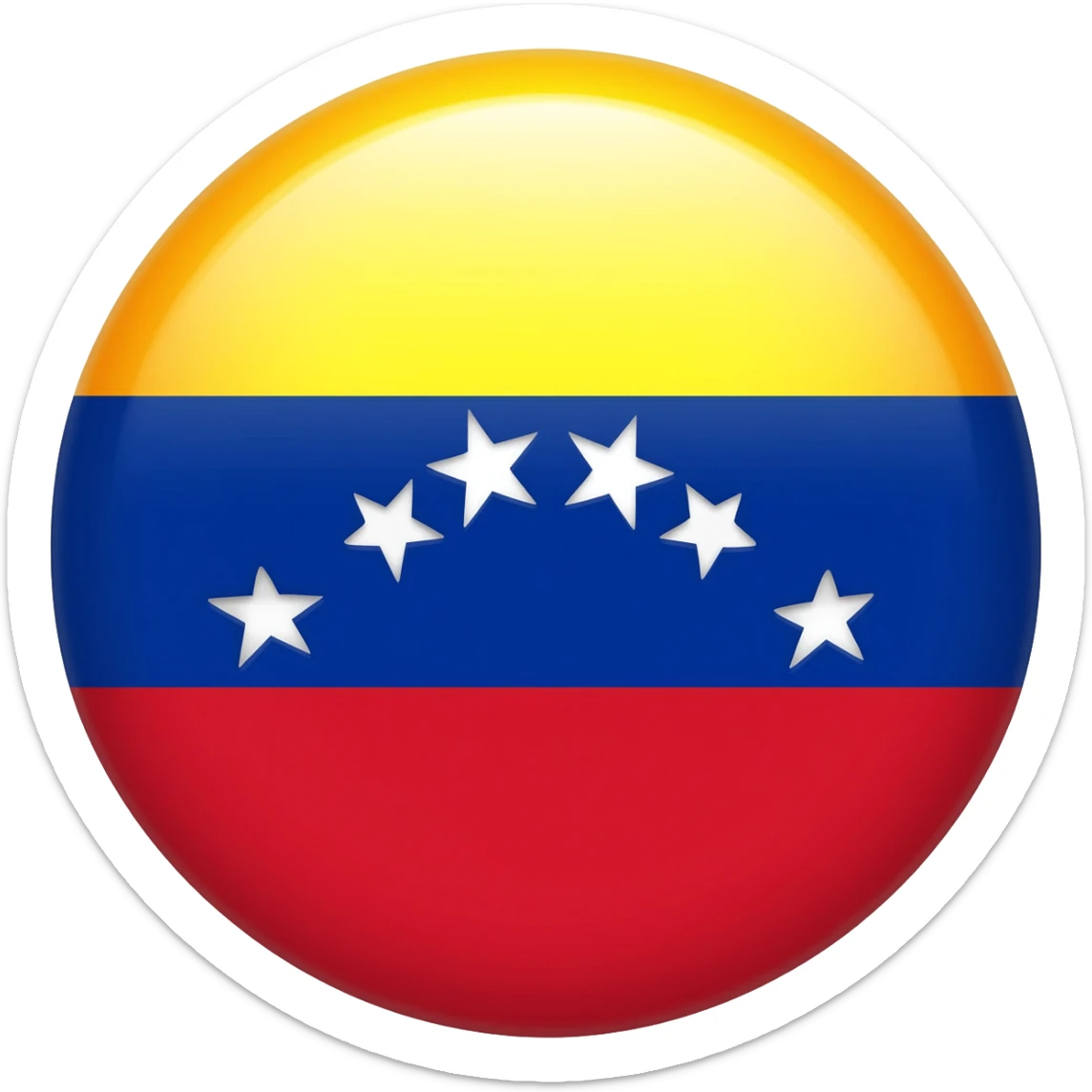 A emoji of the Venezuelan national flag sticker