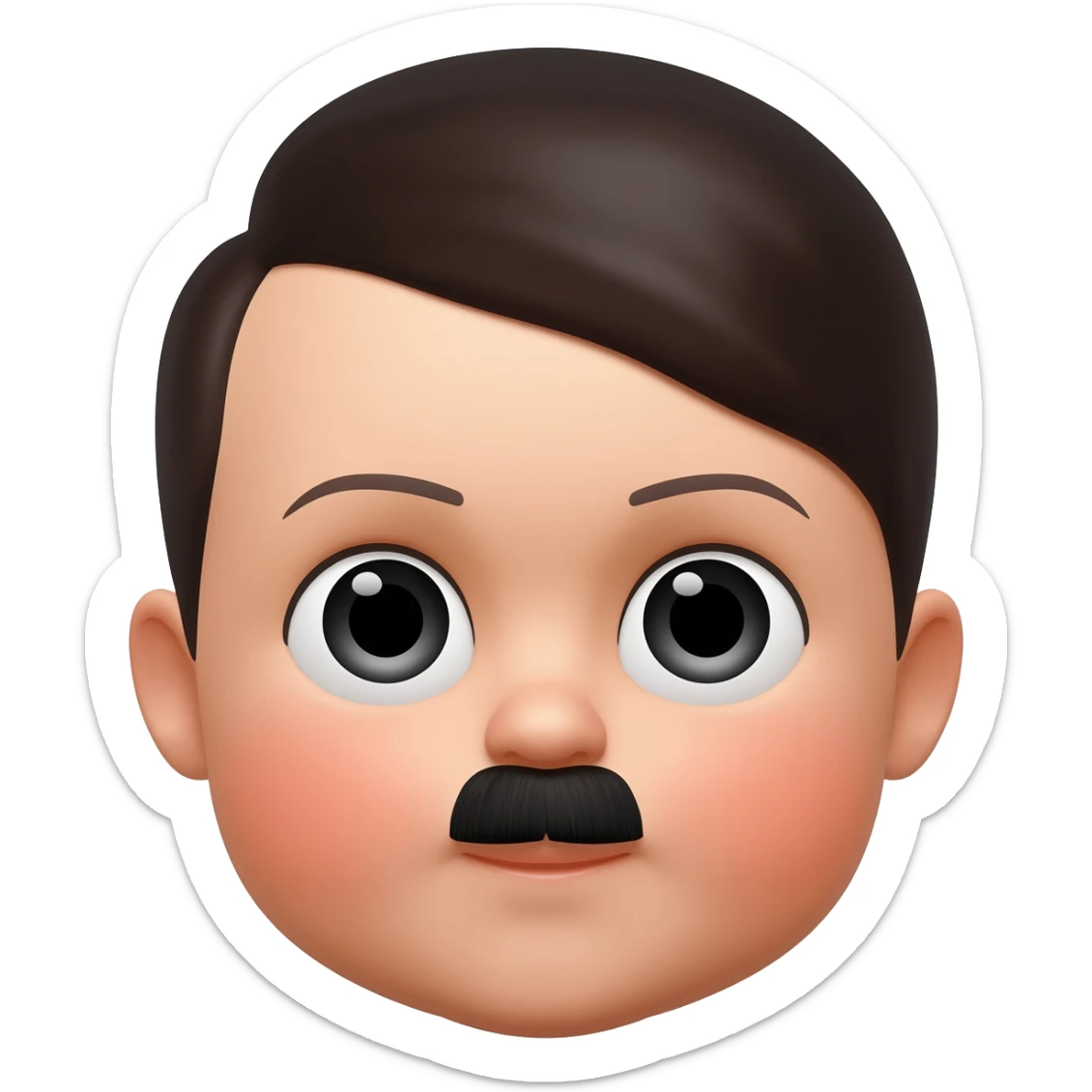 babyface Hitler sticker