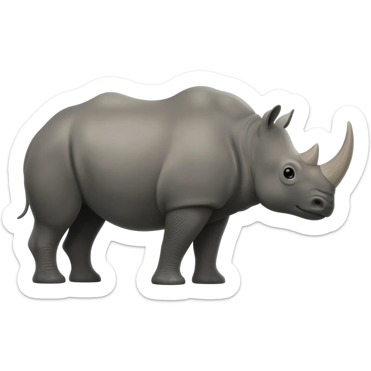 Indian rhino sticker