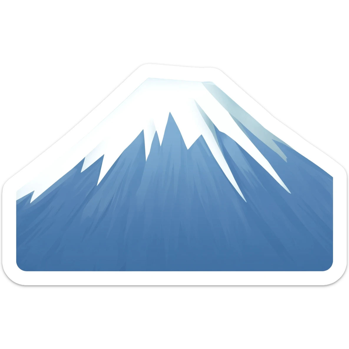 mountain peak with snow sticker