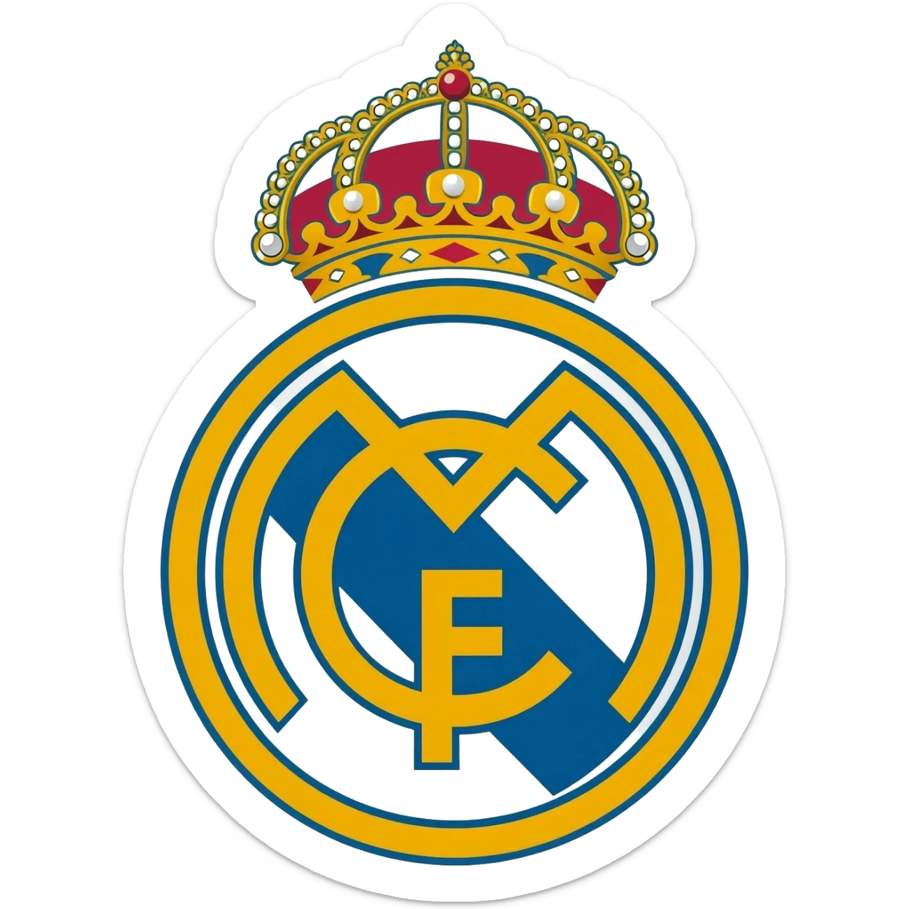 Real madrid logo sticker