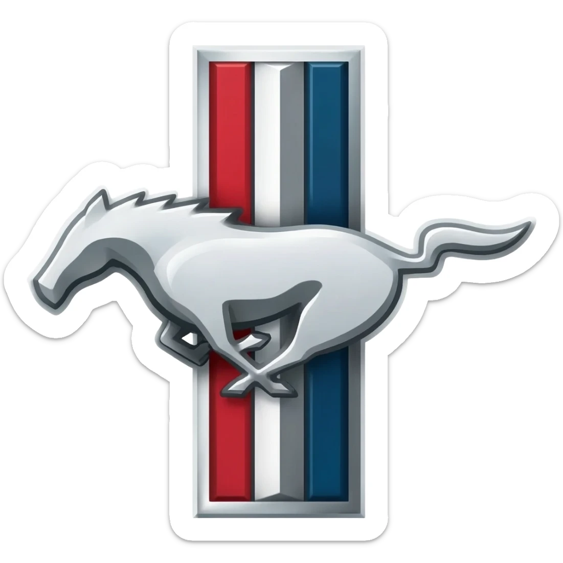 Mustang logo for cpm sticker