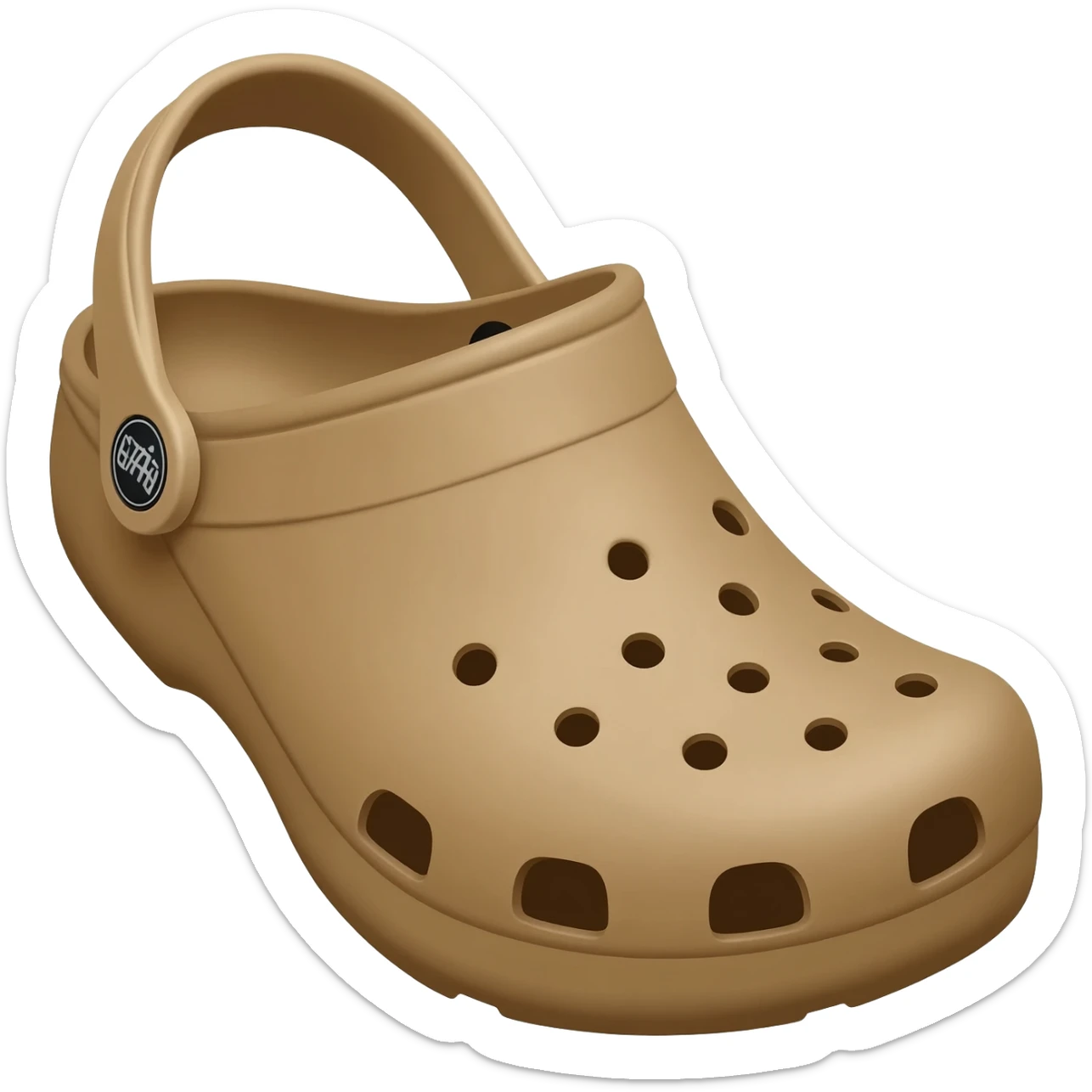 Tan Crocs sticker