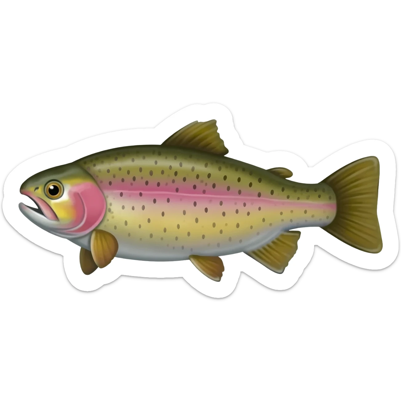 rainbow trout sticker