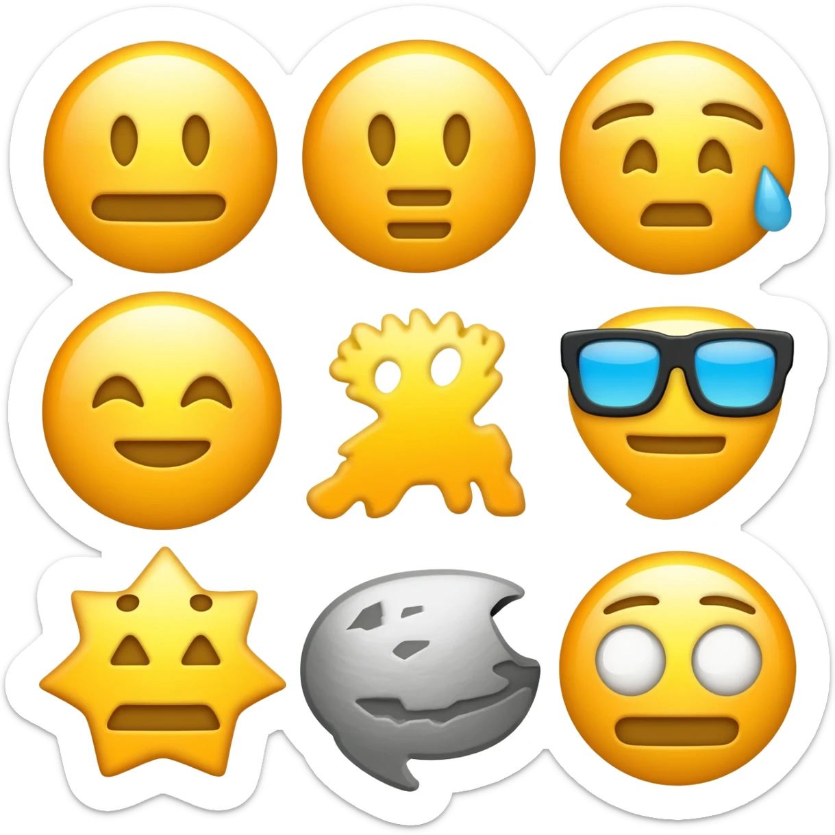 Zappy toons word related cartoon emojis sticker