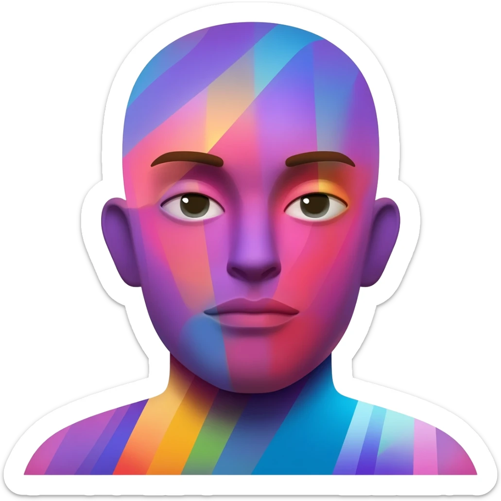 Abstract Colorful Ascending Divine La Creatura Avatar   sticker