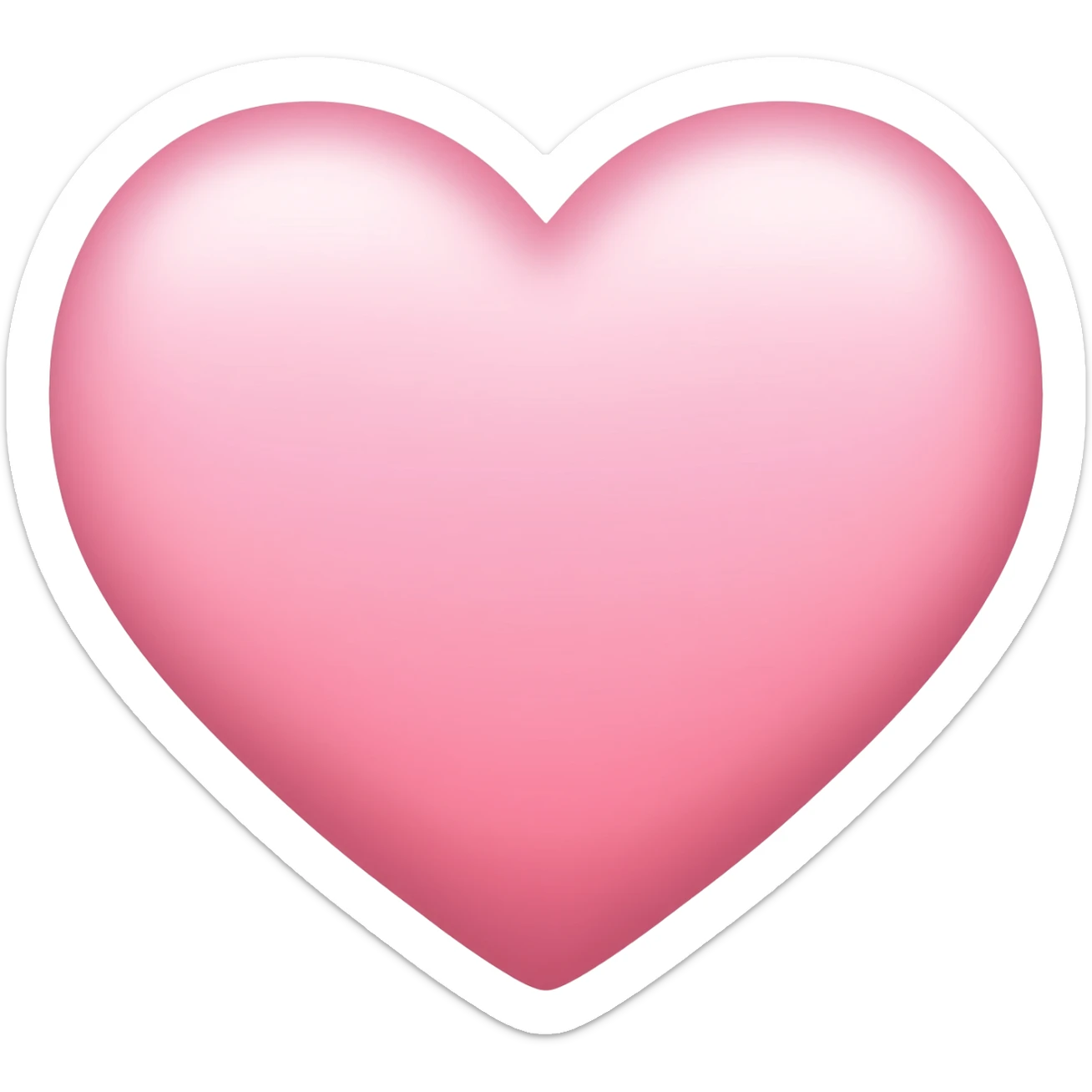 Light Pink heart sticker