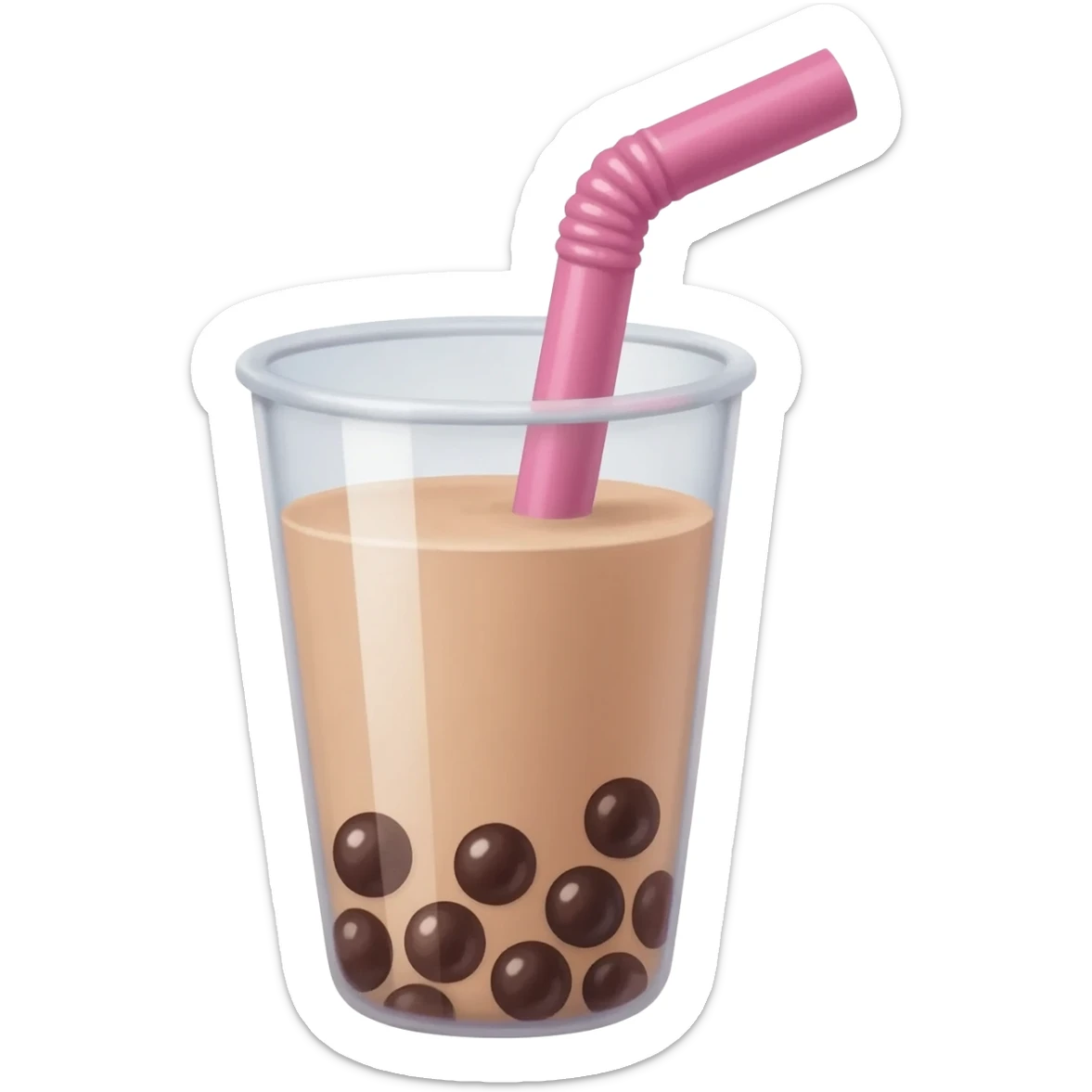 Boba tema cute sticker