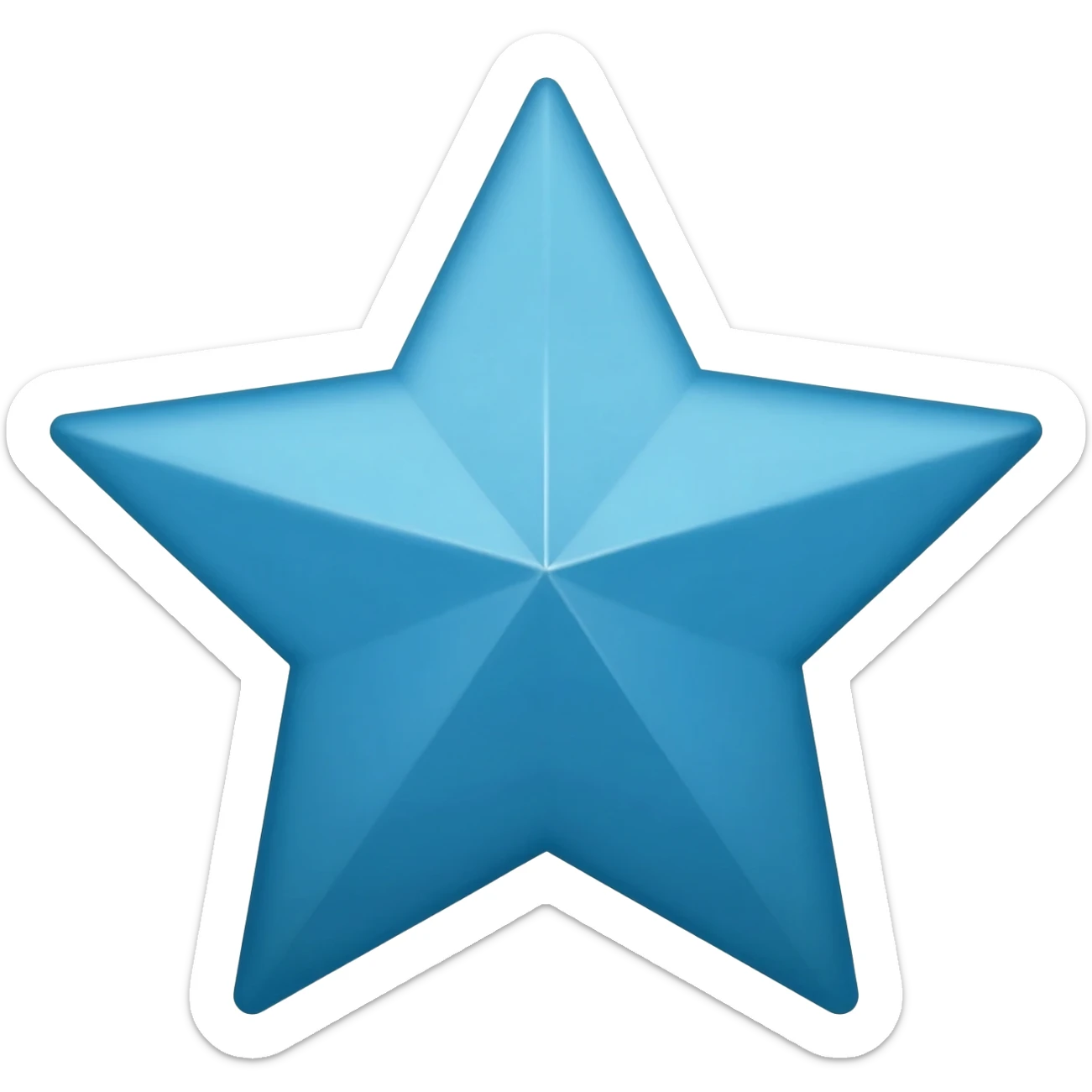 blue dimond star sticker