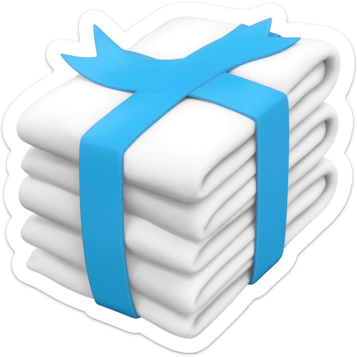 white laundry sticker