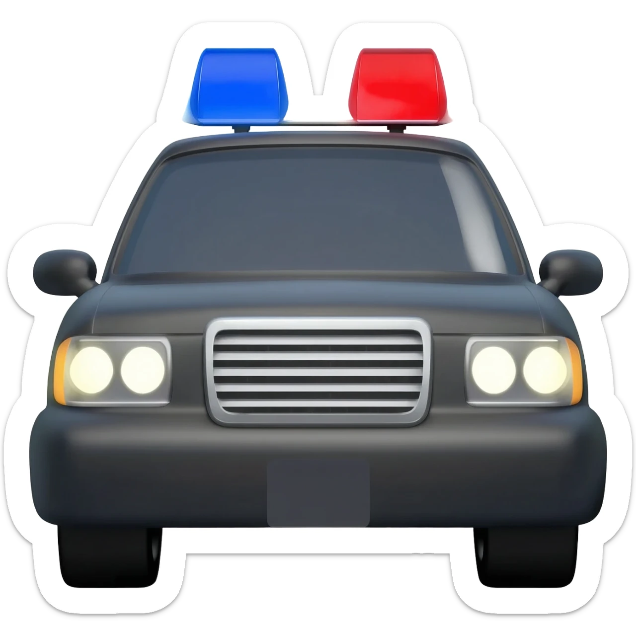 police car sticker