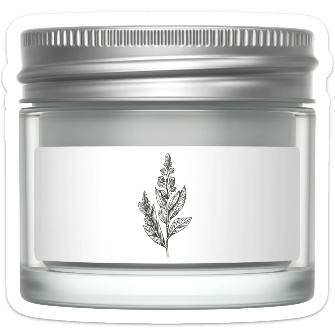 Moisturizing Cream jar sticker