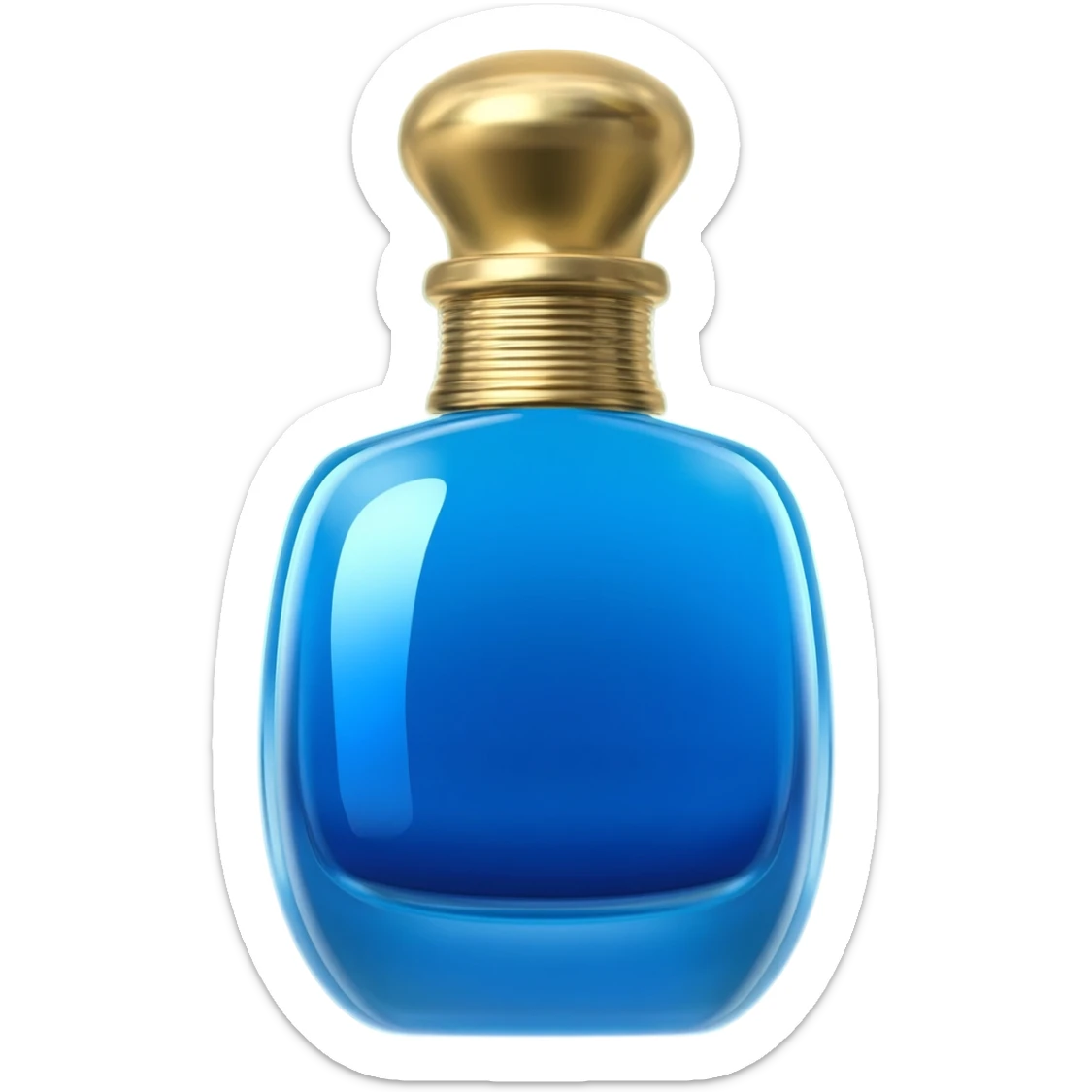 Blue bottle of perfume by dior sticker