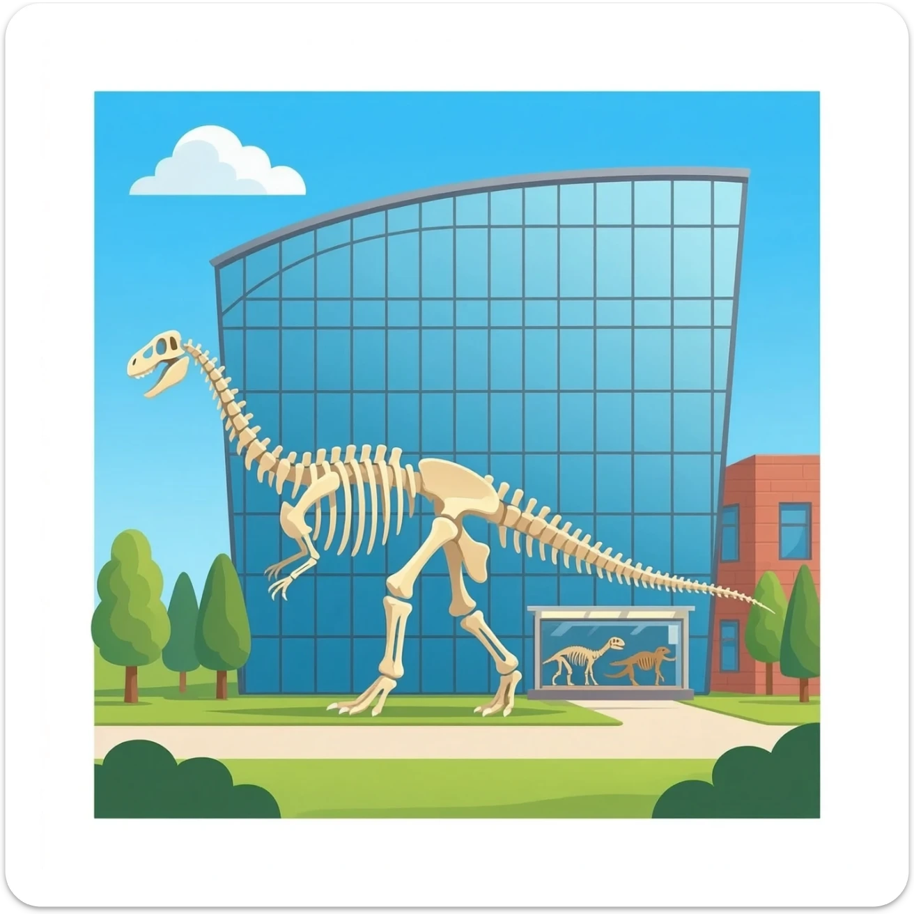 dinosaur museum sticker