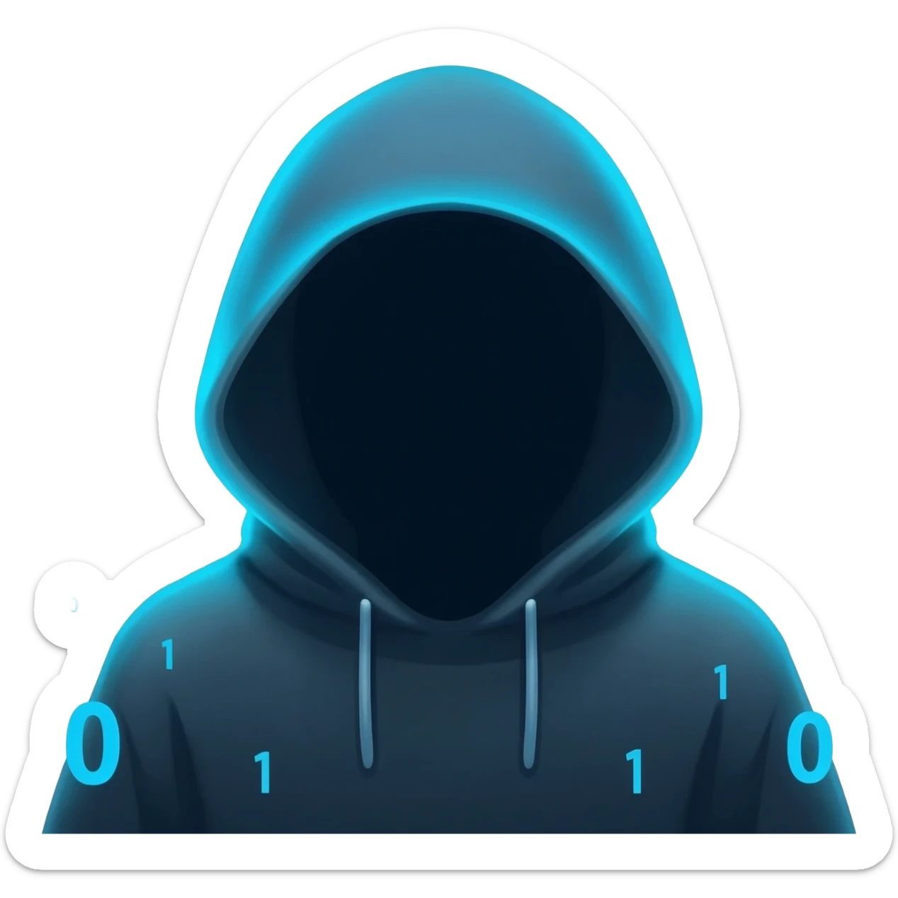 I need emoji for my new discord server, the name of the server is Zer0s and 0nes, I love the binary system and "hacker" look, like a guy with a hoodie, but it need not necessarily be. sticker
