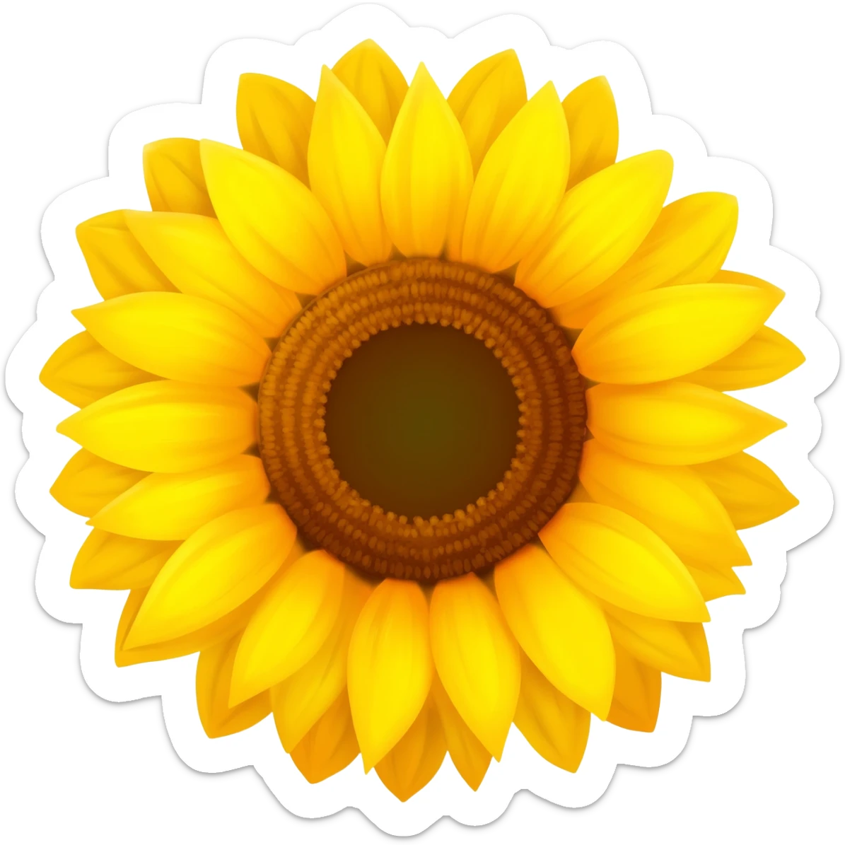 Emoji de la flor de girasol sticker
