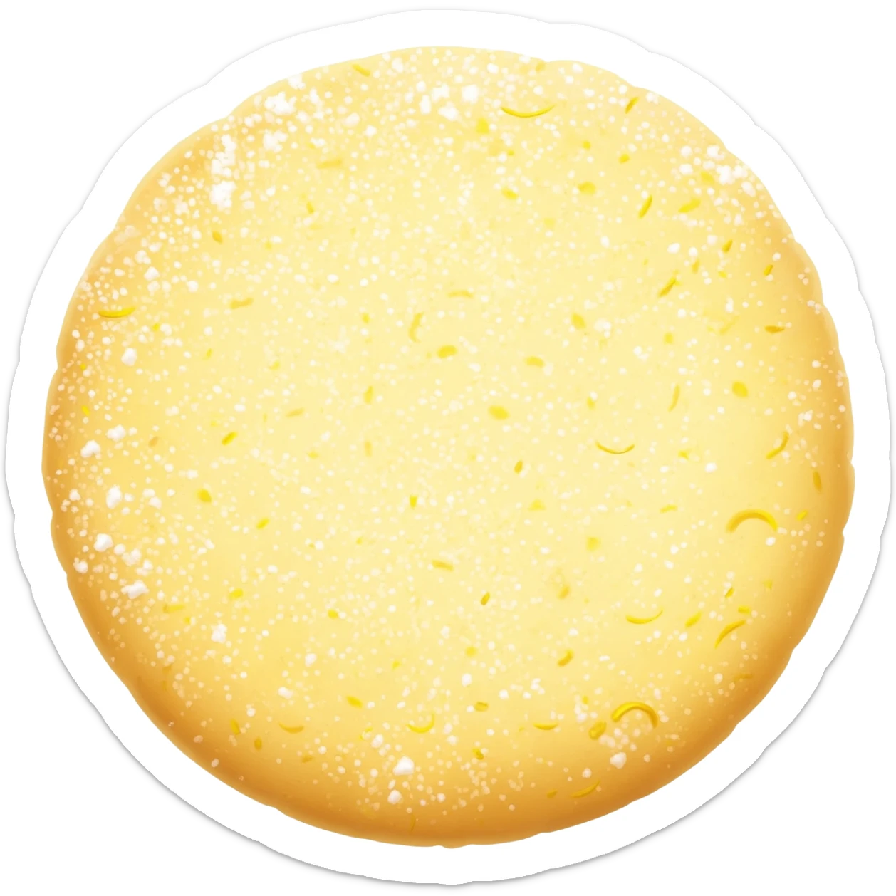 Lemon shortbread cookies sticker