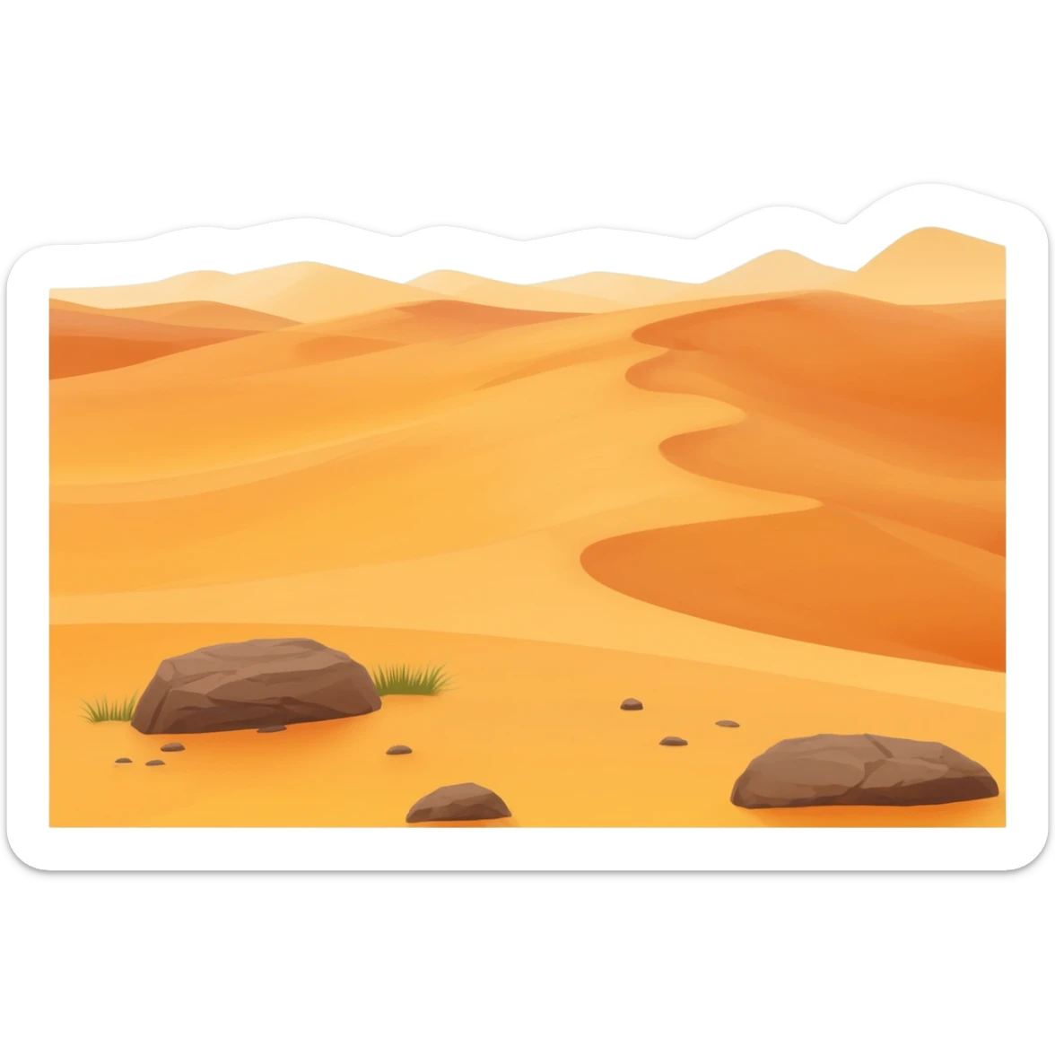 Desert full view sticker