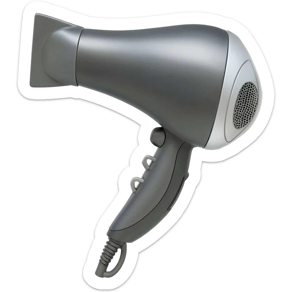 Hair dryer sticker