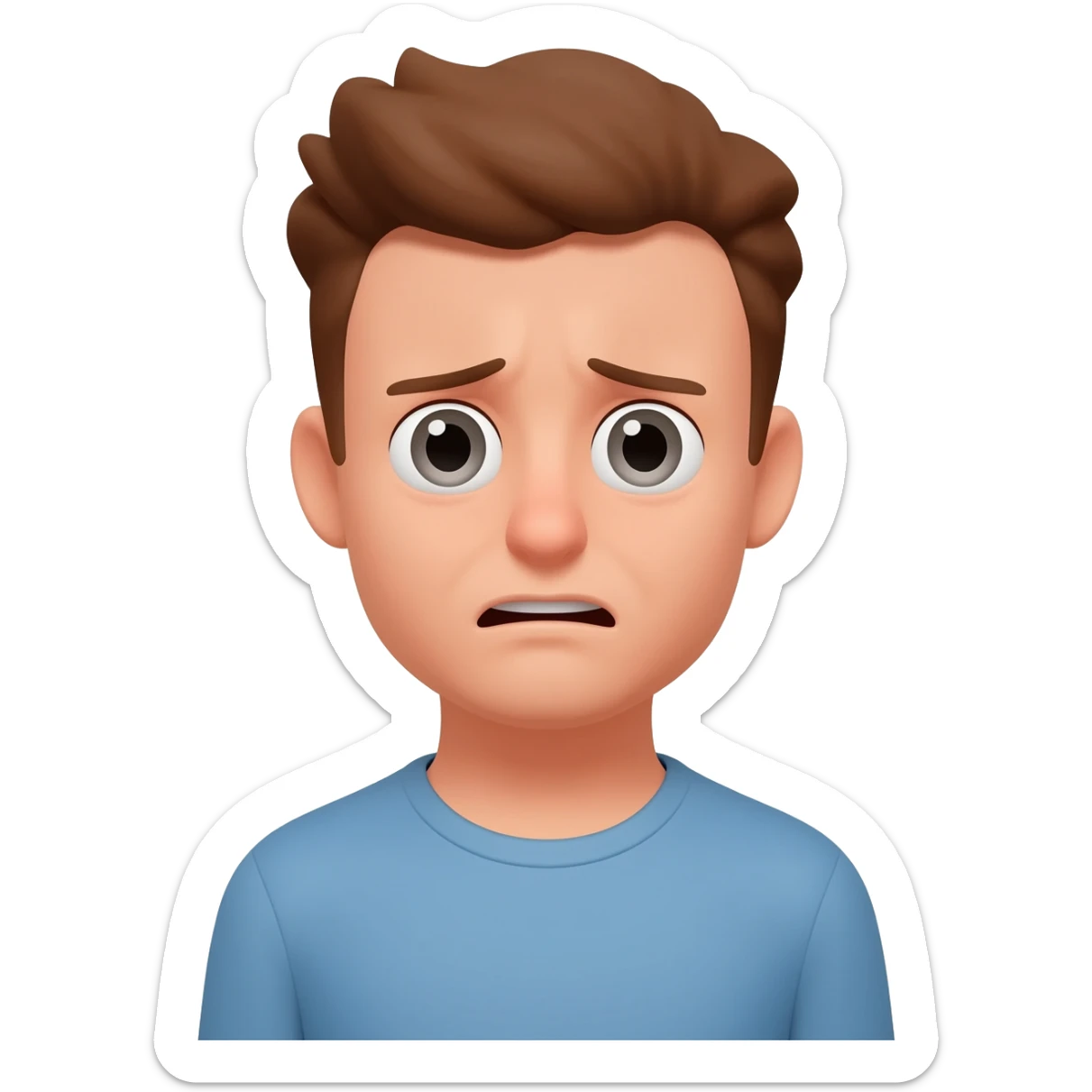 face plant embarassed sticker