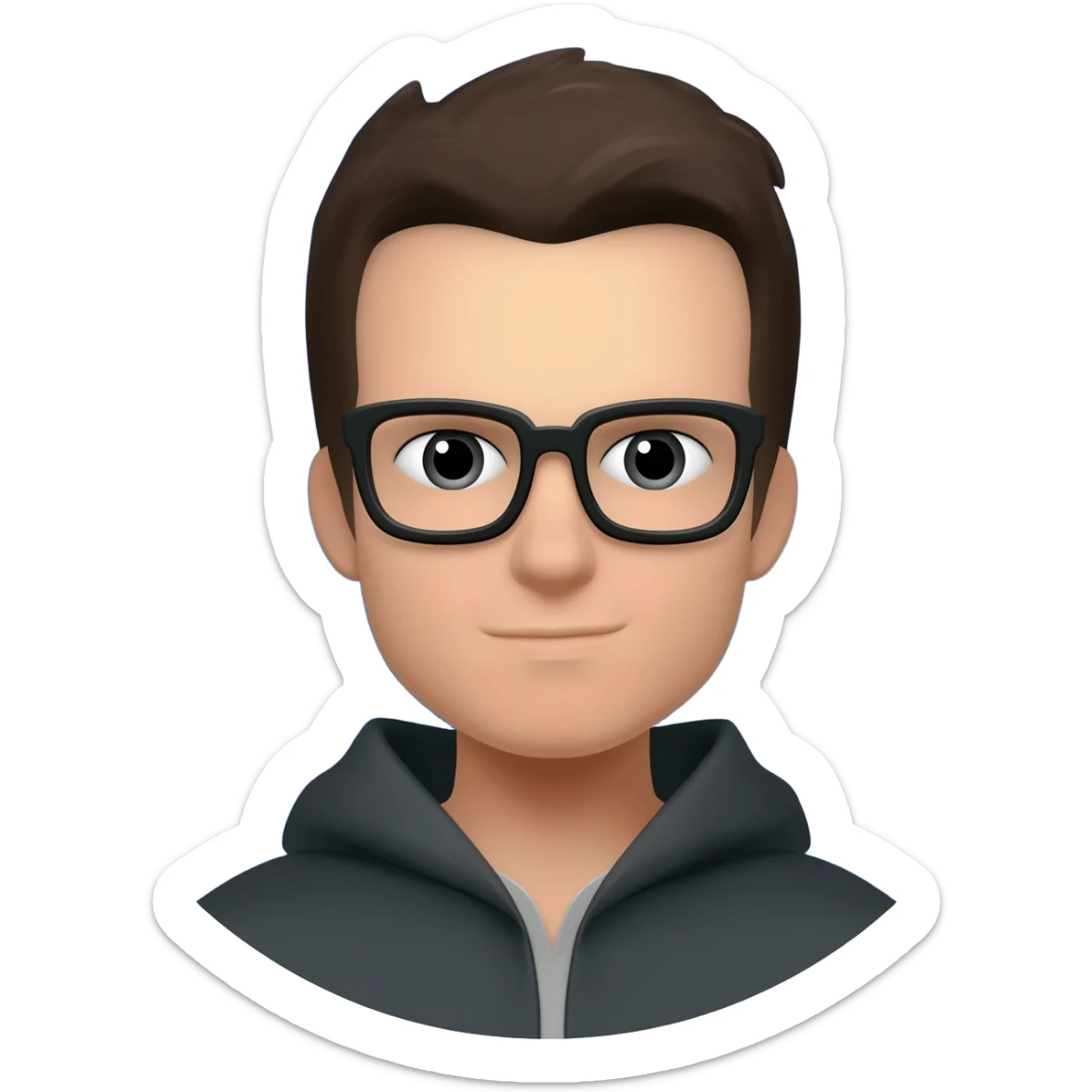 runder blauer kreis mit einem hakerl innen drinnen sticker