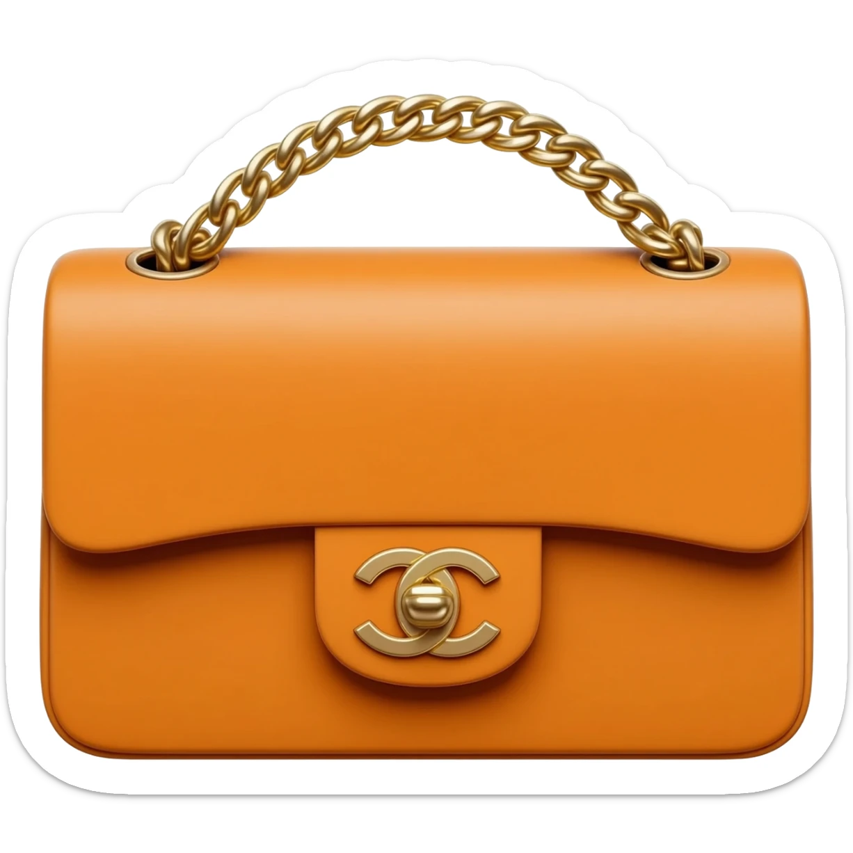 orange chanel bag sticker