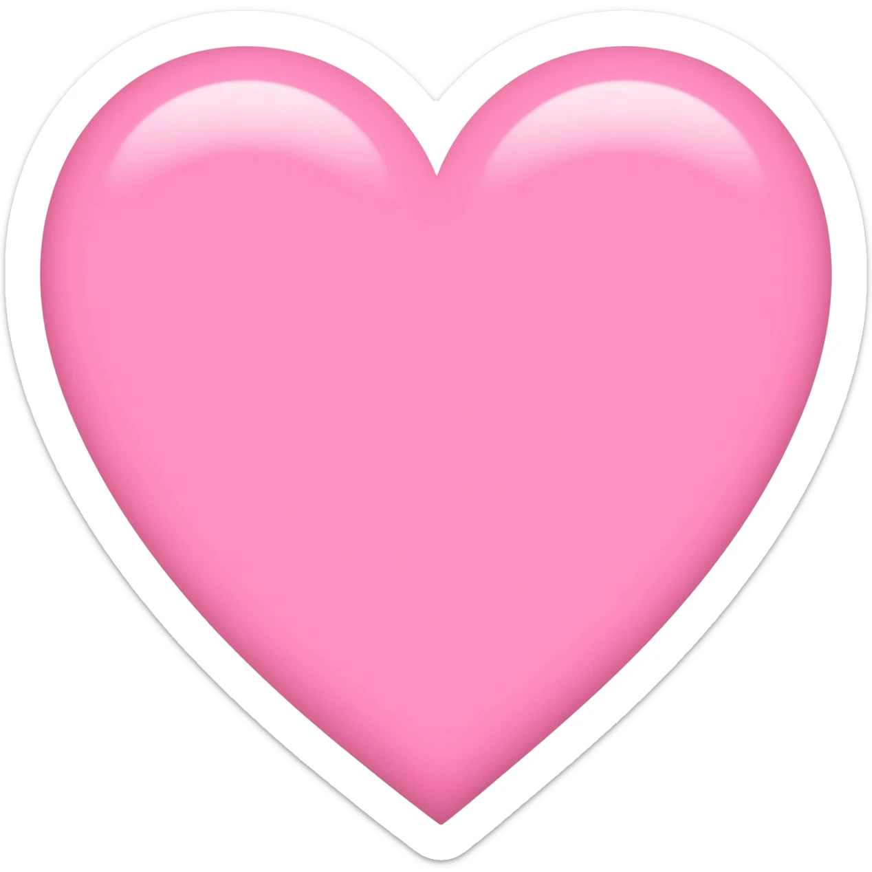 Baby pink heart sticker
