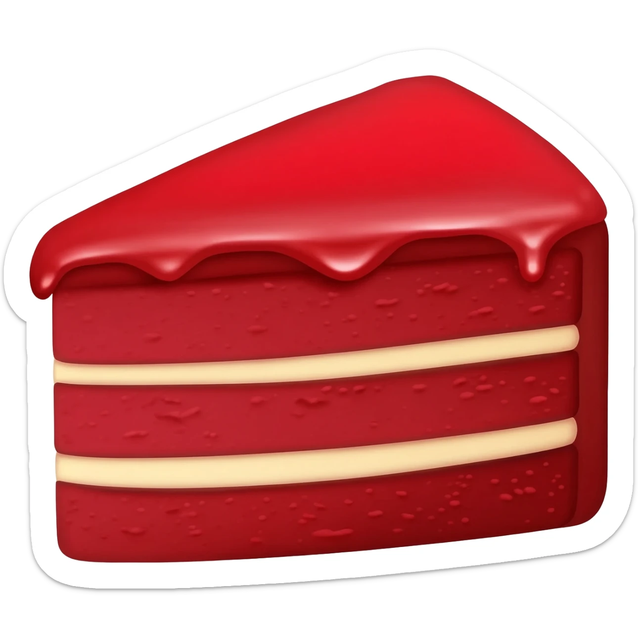 Red velvet cake sticker