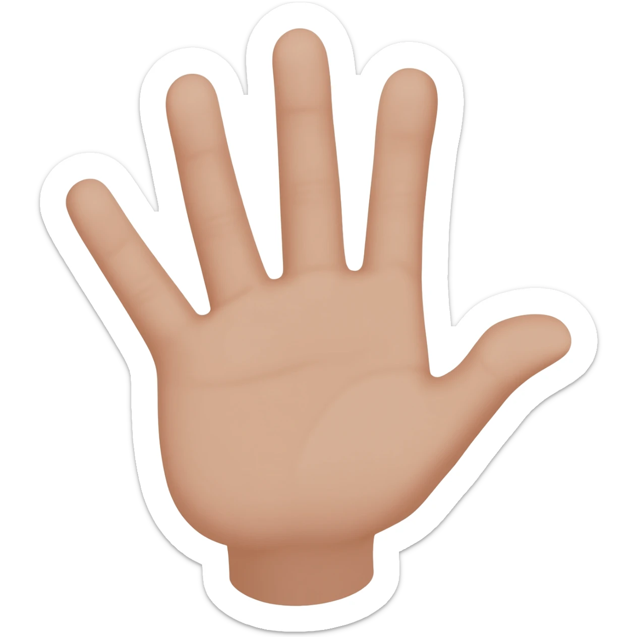 hand with 7 fingers sticker