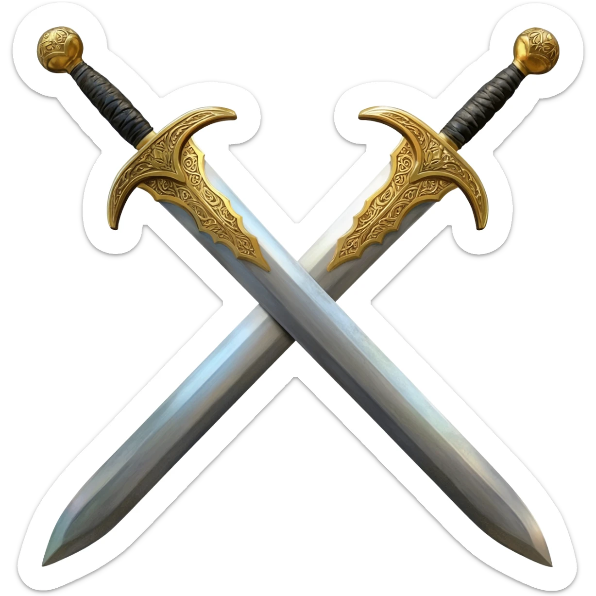2-headed in one sword sticker