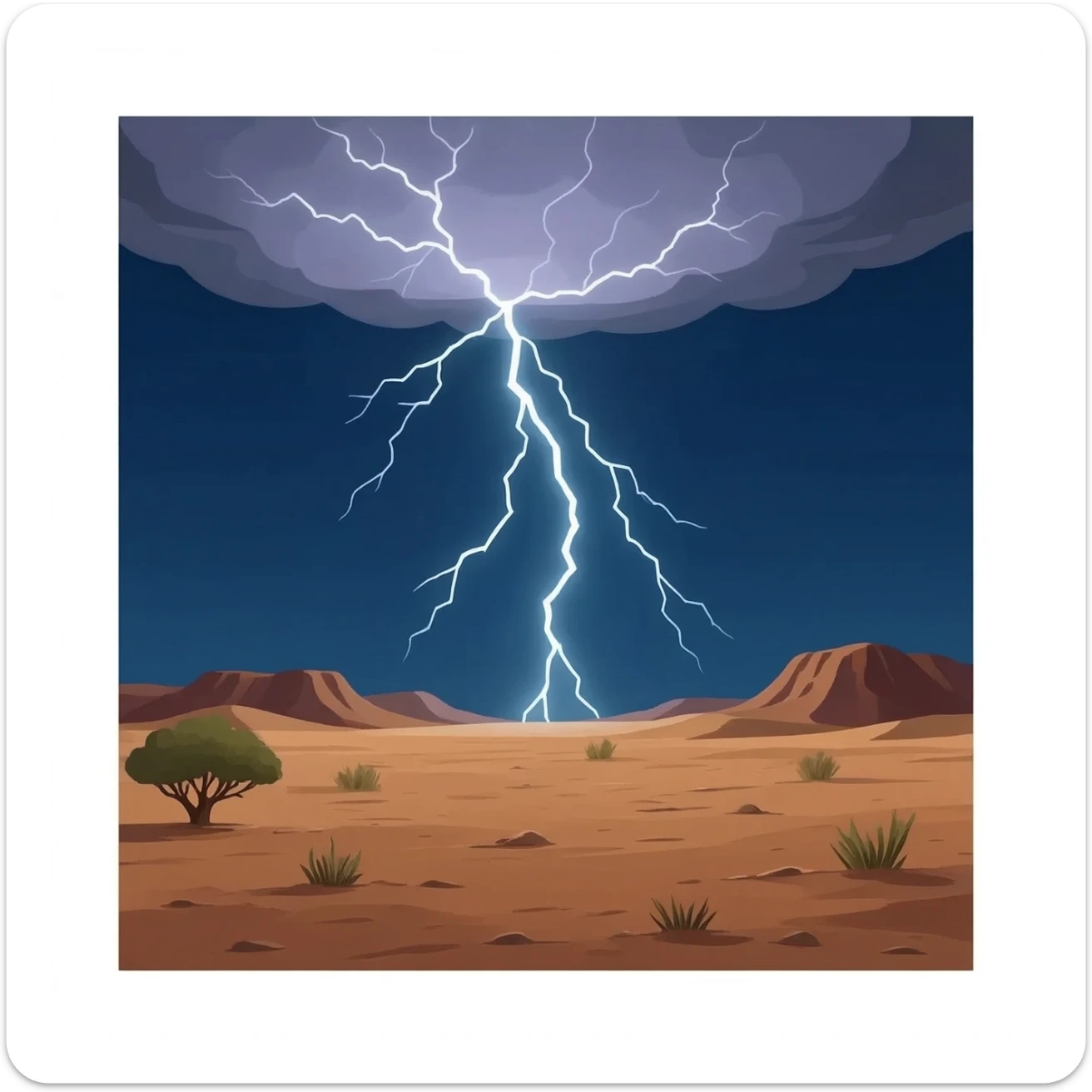 heat lightning sticker