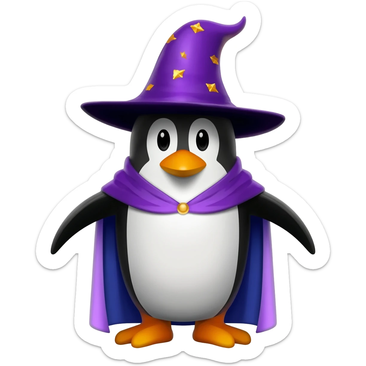 Penguin Wizard sticker