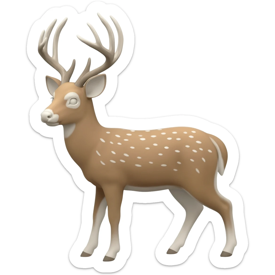 Albino Whitetail Deer sticker