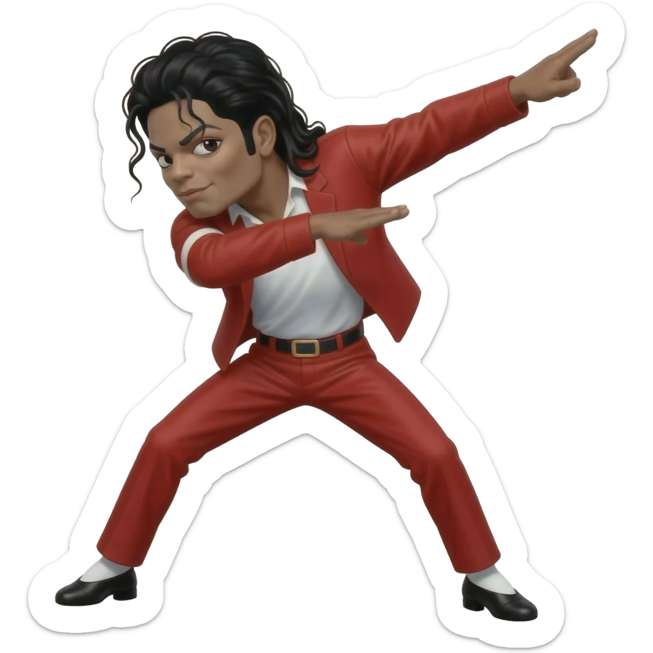 michael jackson dab, dancing legs sticker