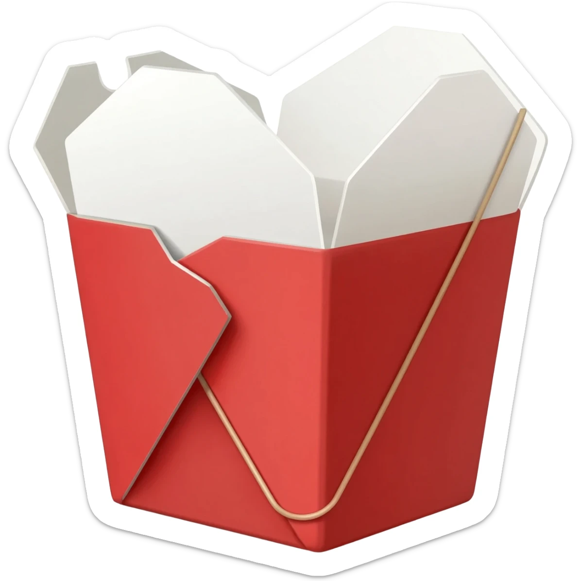 chinese takeout food container sticker