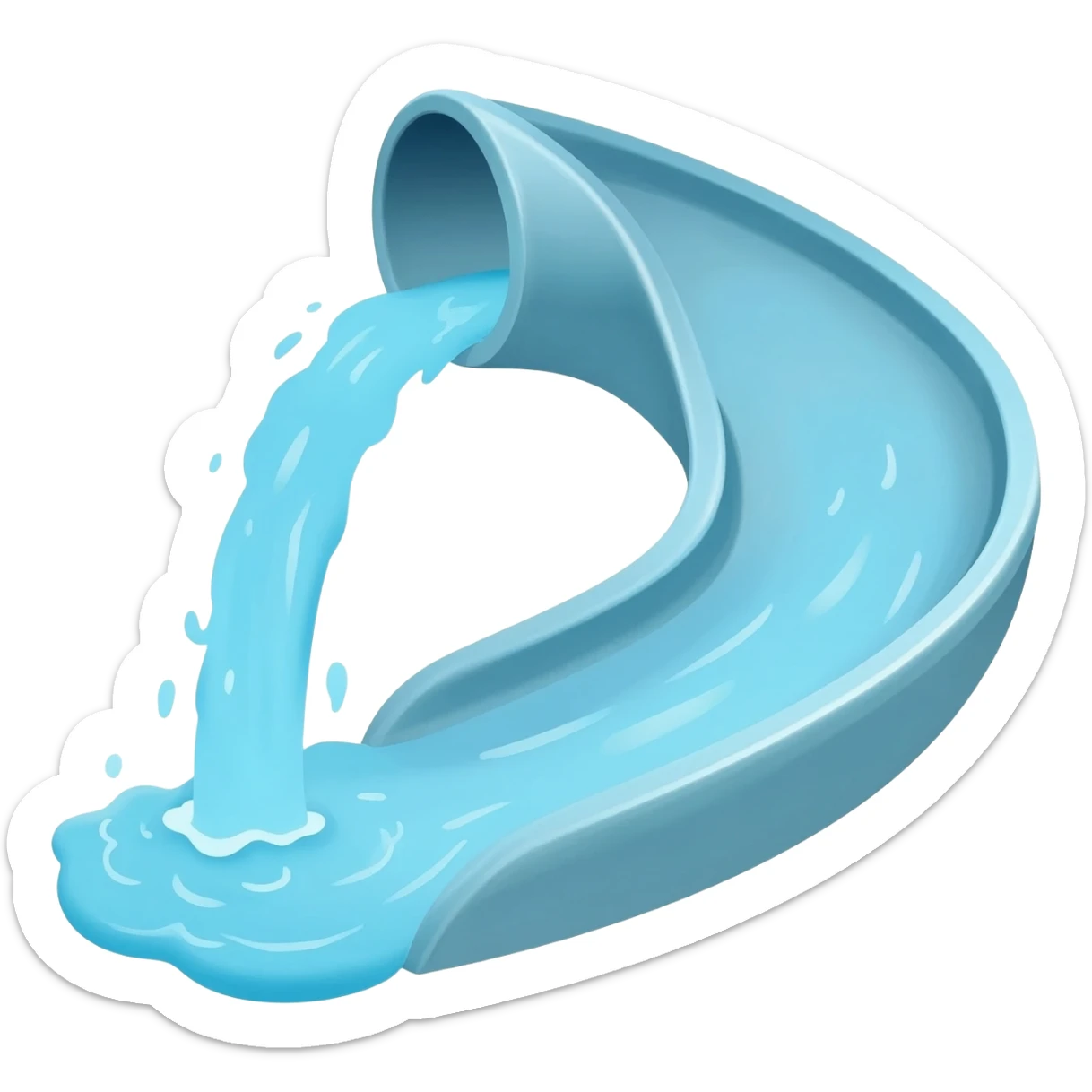 Water slide emoji sticker