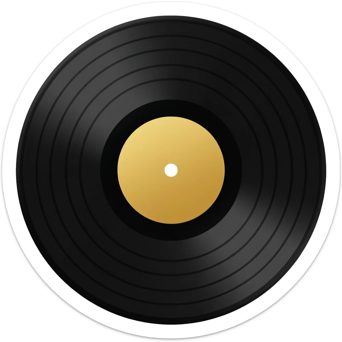 Vinyl record emoji, or a player sticker
