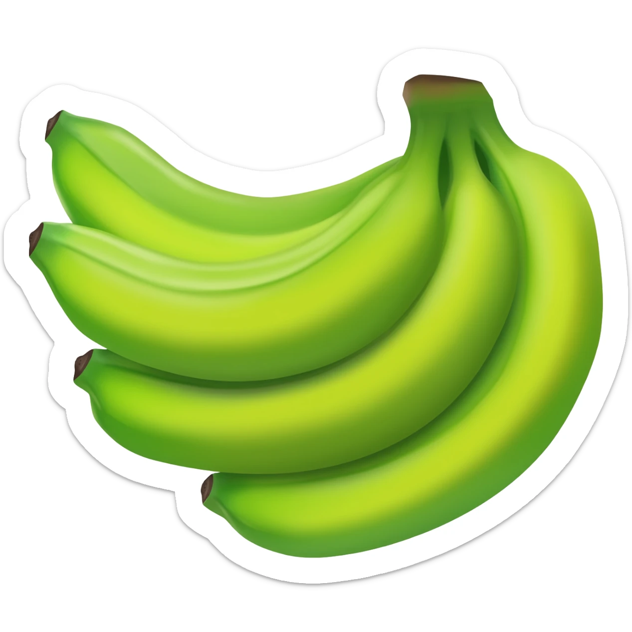 Banana da terra cacho sticker