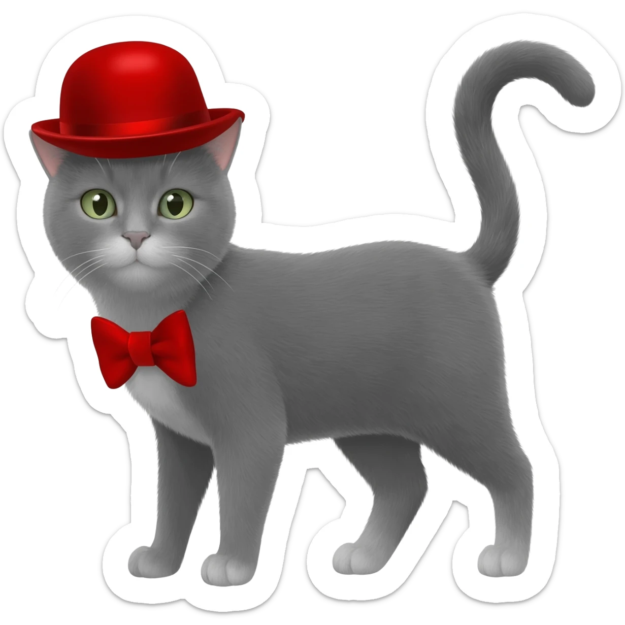 cat with hat sticker