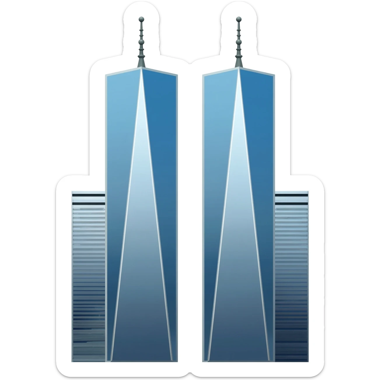 Twin Towers World Trade Center sticker