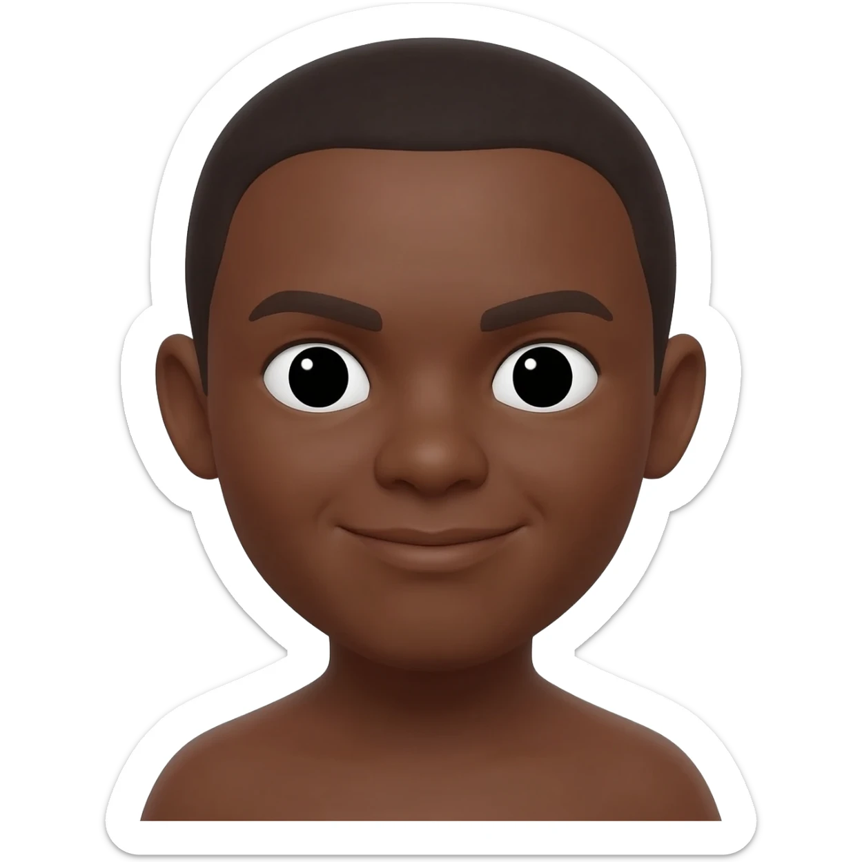 Brown emoji sticker