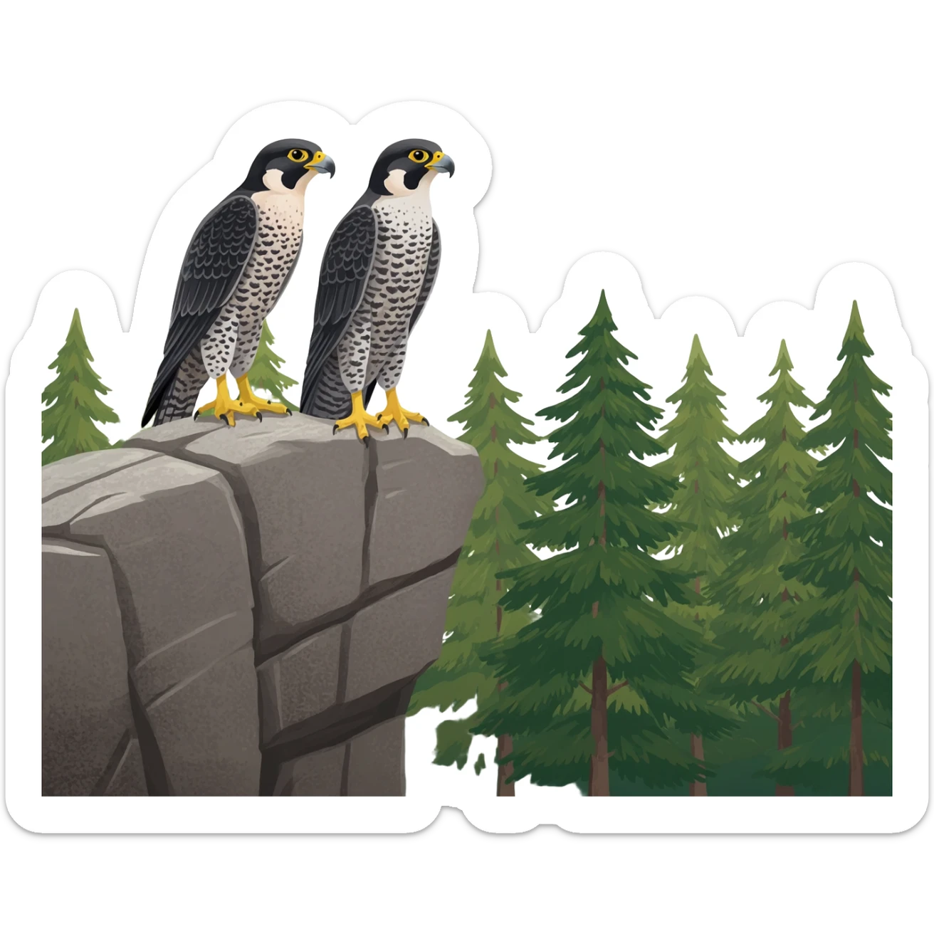 Peregrine Falcon duos Canada sticker