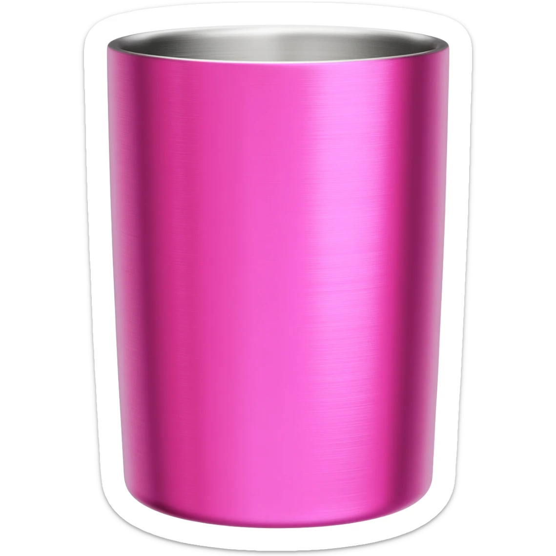 Свело розовая чашка stanley sticker