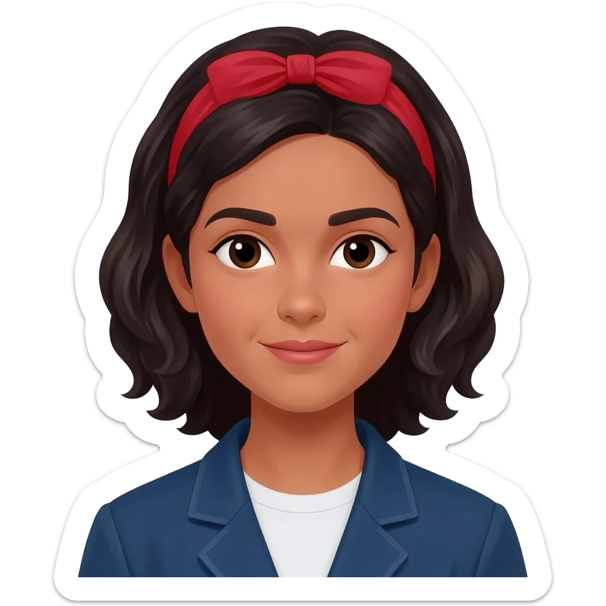 emoji métisse algérien fille sticker