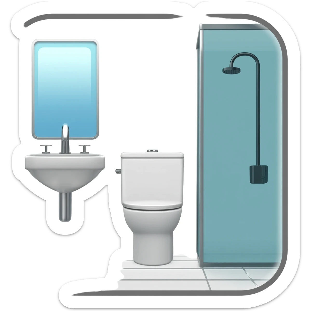 ICON bathroom sticker