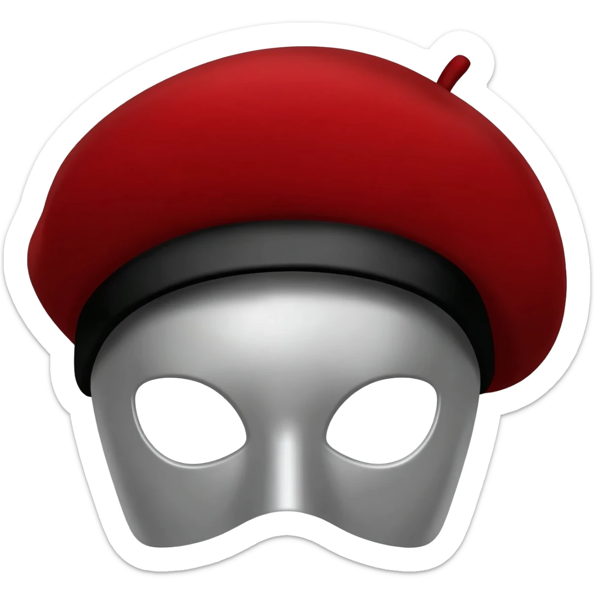 money heist mask sticker