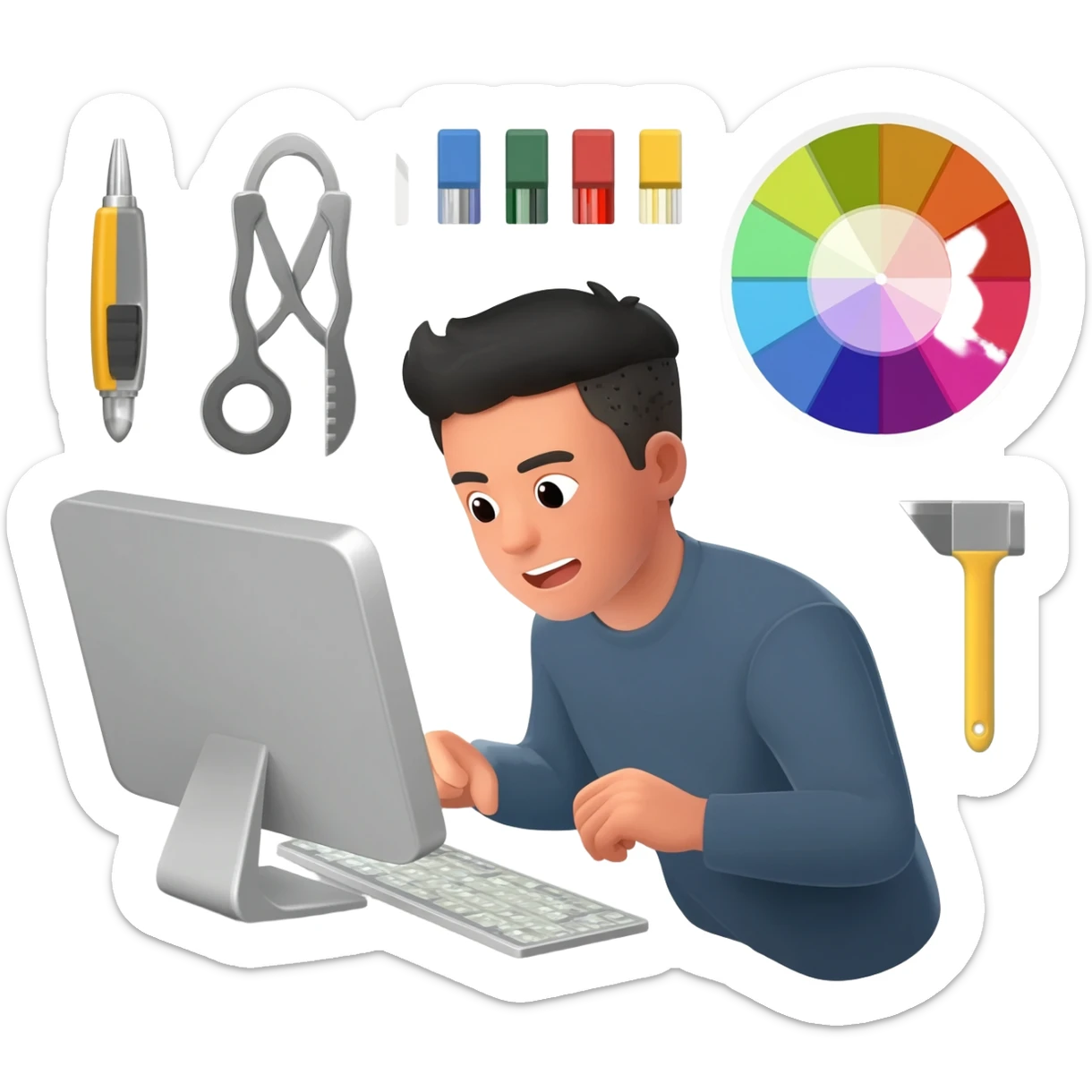 graphic design is my passion sticker