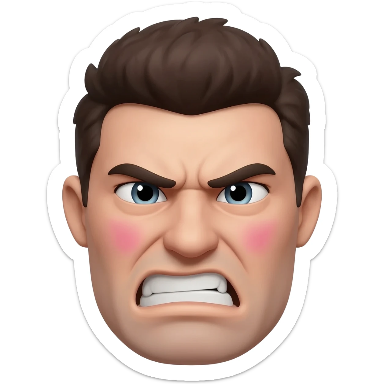 Ein richtig saueren Emoji sticker